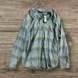 NWT Rye By Hawker Rye Shirt Men's XL  Tall Blue Check Plaid ‎ Shirt Casual